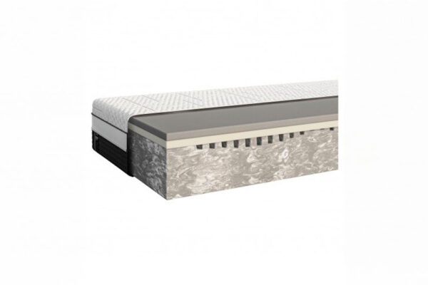 Corte transversal de un diseño de Colchón EMMA Diamond Degree Foam en capas.