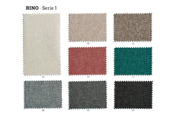 Muestras de telas de la serie Cabecero Astoria Soft que muestran una variedad de colores y texturas.